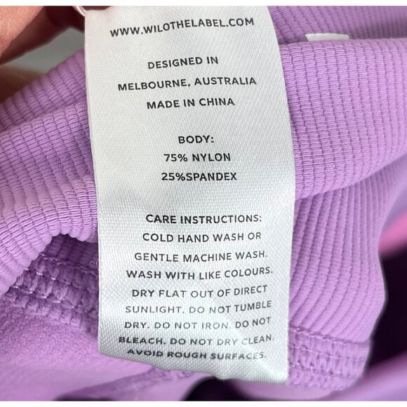 WILO Color Block Ribbed legging pink core sz M - Picture 8 of 8